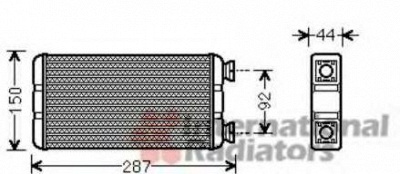VAN WEZEL 43006457 -  Теплообменник, отопление салона